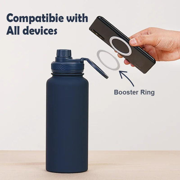 Elberry Insulated Water Bottle with Phone Mount